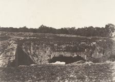 Jérusalem, Tombeau des rois de Juda, Cour extérieure, 1854. Creator: Auguste Salzmann