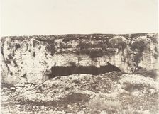 Jérusalem, Tombeau des rois de Juda, Intérieur de la cour, 1854. Creator: Auguste Salzmann