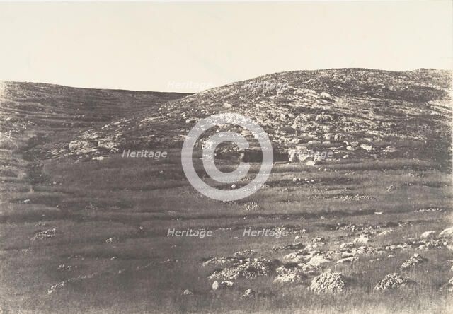 Jérusalem, Tombeau Juif, à trois milles Nord-Nord-Ouest de Jérusalem, 1854. Creator: Auguste Salzmann.