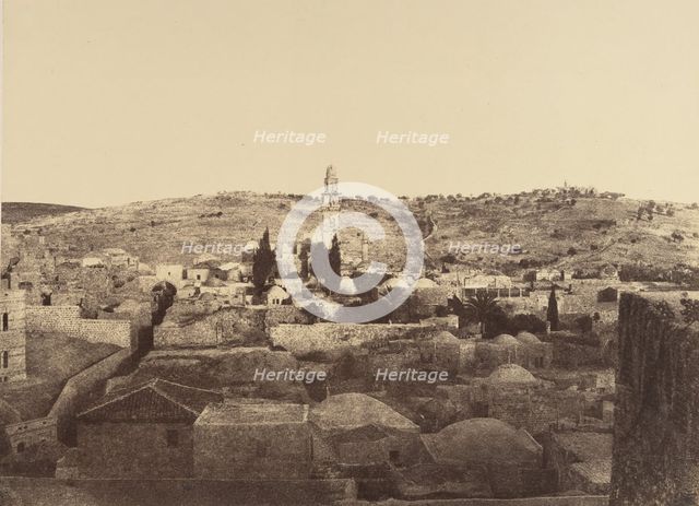 Jérusalem. Tour Antonia et Environs, 1860 or later. Creator: Louis de Clercq.