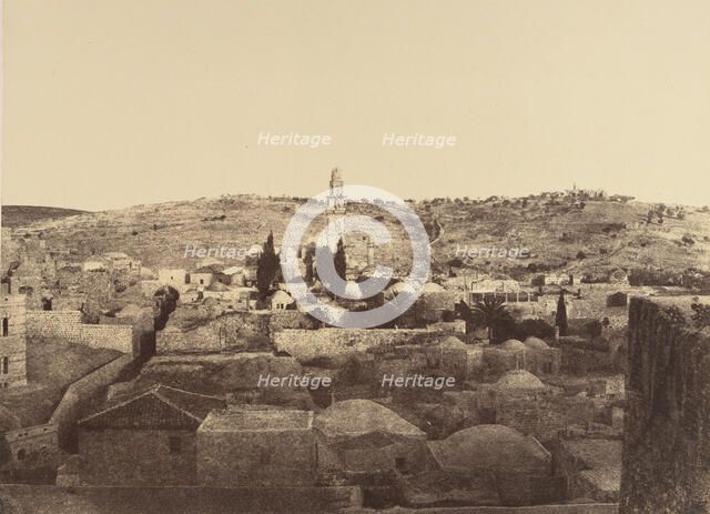 Jérusalem. Tour Antonia et Environs, 1860 or later. Creator: Louis de Clercq.