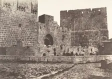 Jérusalem, Tour de David, 1854. Creator: Auguste Salzmann