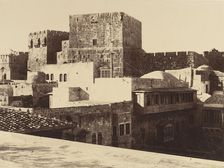 Jérusalem. Tour de David avec ses grandes assises salomoniennes, 1860 or later. Creator: Louis de Clercq