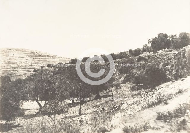 Jérusalem, Vue générale de la Vallée de Hinnom, 1854. Creator: Auguste Salzmann.