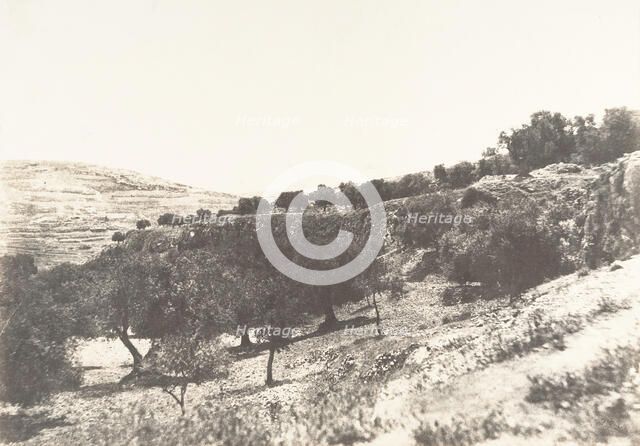 Jérusalem, Vue générale de la Vallée de Hinnom, 1854. Creator: Auguste Salzmann.