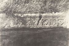 Jérusalem, Vallée de Hinnom, Détails de la frise de la retraite des Apôtres, 1854. Creator: Auguste Salzmann