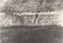 Jérusalem, Vallée de Hinnom, Détails de la frise de la retraite des Apôtres, 1854. Creator: Auguste Salzmann