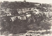 Jérusalem, Vallée de Hinnom, Détails du flanc droit, 2, 1854. Creator: Auguste Salzmann
