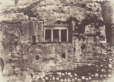 Jérusalem, Vallée de Josaphat, Tombeau de St. Jacques, 1854. Creator: Auguste Salzmann
