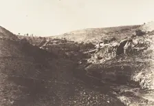 Jérusalem, Vallée de Josaphat, Vue générale, 1854. Creator: Auguste Salzmann