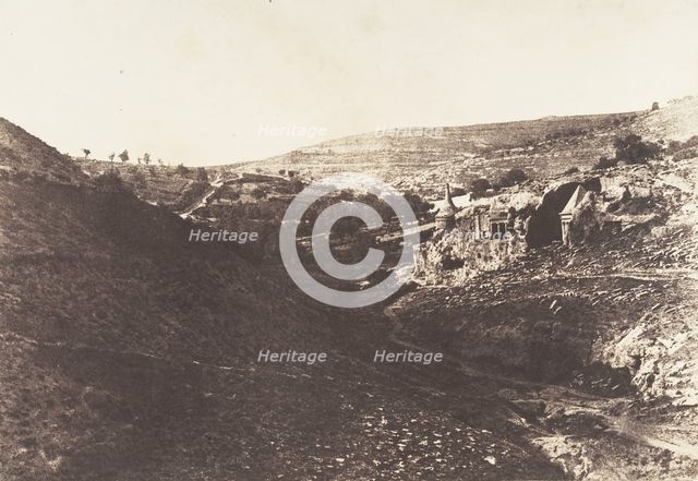 Jérusalem, Vallée de Josaphat, Vue générale, 1854. Creator: Auguste Salzmann.
