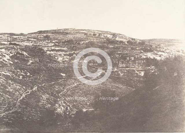 Jérusalem, Vallée de Josaphat, Face Ouest et Nord, 2, 1854. Creator: Auguste Salzmann.