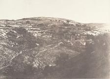 Jérusalem, Vallée de Josaphat, Face Ouest et Nord, 2, 1854. Creator: Auguste Salzmann