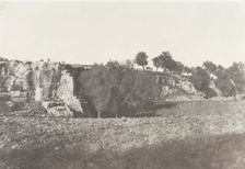 Jérusalem, Vallée de Josaphat, Grottes sépulcrales, 2, 1854. Creator: Auguste Salzmann