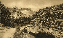 Jerusalem - Valley of Kidron, Siloam and City Wall c1918-c1939. Creator: Unknown