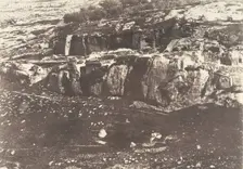 Jérusalem, Village de Siloam, Monolithe de forme égyptienne, 1, 1854. Creator: Auguste Salzmann