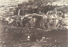 Jérusalem, Village de Siloam, Monolithe de forme égyptienne, 1, 1854. Creator: Auguste Salzmann
