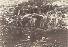 Jérusalem, Village de Siloam, Monolithe de forme égyptienne, 1, 1854. Creator: Auguste Salzmann
