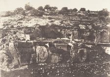 Jérusalem, Village de Siloam, Monolithe de forme égyptienne, 2, 1854. Creator: Auguste Salzmann