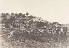 Jérusalem, Village de Siloam, Monolithe de forme égyptienne, 3, 1854. Creator: Auguste Salzmann