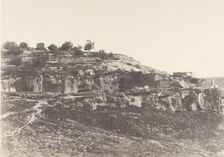 Jérusalem, Village de Siloam, Monolithe de forme égyptienne, 3, 1854. Creator: Auguste Salzmann