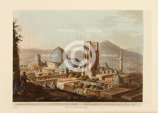 Jerusalem with the Church of the Holy Sepulchre, 1803. Creator: Mayer, Luigi (1755-1803).