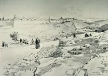 Jerusalem, with the Road from Bethany 1902. Creator: John Fulleylove