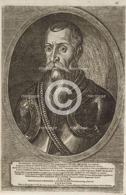 Jerzy (George) Radziwill (1480-1541). From: Icones Familiae Ducalis Radivilianae, 1758.