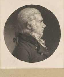 Jesse Barker, 1798-1803. Creator: Charles Balthazar Julien Févret de Saint-Mémin