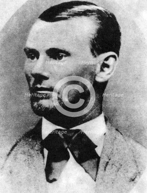Jesse James, American outlaw, c1869-1882 (1954). Artist: Unknown