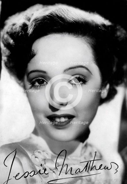 Jessie Matthews (1907-1981), English actress, dancer and singer, c 1930s-c1940s Artist: Unknown
