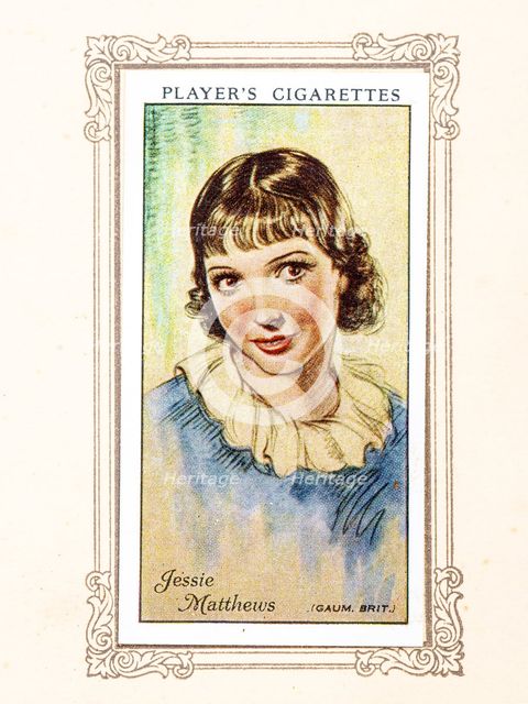 Jessie Matthews Collectables Picture of movie stars that came with the Players cigarette packet, 193 Creator: Unknown.