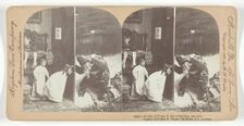 Jessie - I'll See if He's Coming, Harold. Santa - I'll See if Those Children Are Asleep, 1899. Creator: Keystone View Company