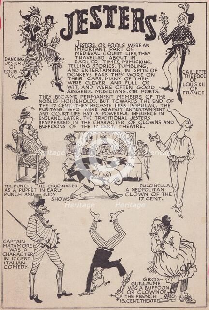 Jesters, c1955. Creator: Shirley Markham.