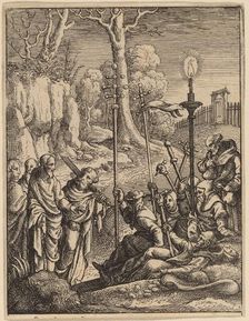 Jesus Confronting His Detractors. Creator: Wenceslaus Hollar