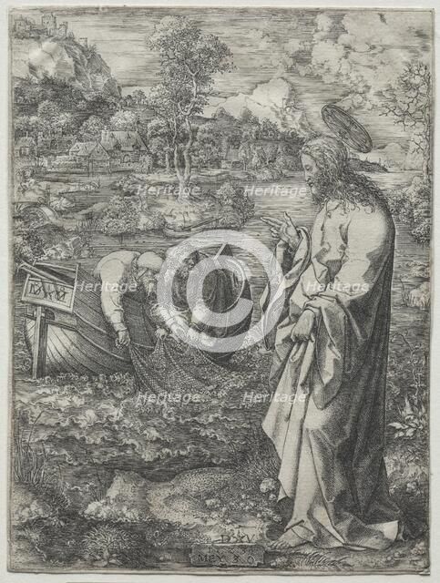 Jesus Calling to St. Peter and St. Andrew, 1523. Creator: Dirk Vellert (Netherlandish, 1480/85-1547).