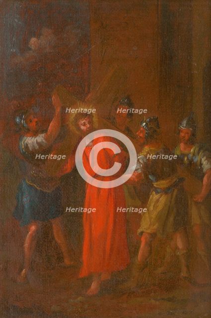 Jesus Carries His Cross. Study for the Stations of the Cross II, before 1781. Creator: Istvan Schaller.