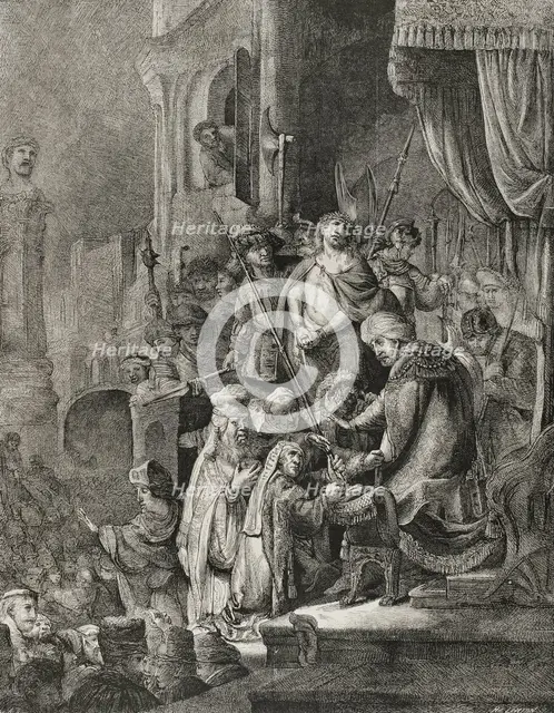 Jesus Christ before Pontius Pilate, 1878.  Creator: Unknown.