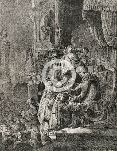 Jesus Christ before Pontius Pilate, 1878.  Creator: Unknown.