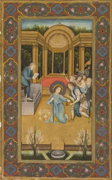 Jesus among the doctors in the Temple, c. 1760. Creator: Mir Kalan Khan (Indian, c. 1730-1775)