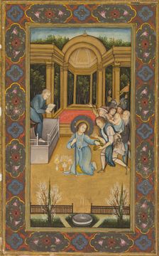 Jesus among the doctors in the Temple, c. 1760. Creator: Mir Kalan Khan (Indian, c. 1730-1775)