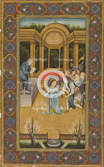 Jesus among the doctors in the Temple, c. 1760. Creator: Mir Kalan Khan (Indian, c. 1730-1775).