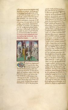 Jesus Among the Doctors; Miroir Historial, about 1475. Creator: Unknown