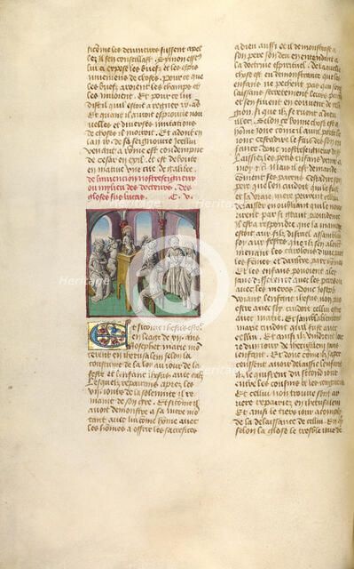 Jesus Among the Doctors; Miroir Historial, about 1475. Creator: Unknown.