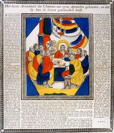 Jesus and his Disciples at the Last Supper, 19th century