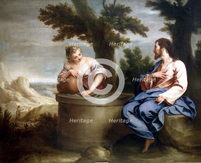 Jesus and the Samaritan', oil on canvas by Alonso Cano.