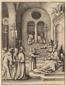 Jesus again before Caiaphas. Creator: Wenceslaus Hollar
