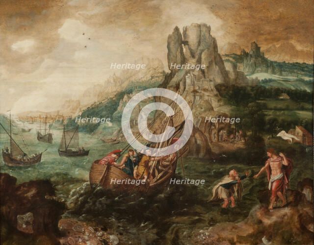 Jesus Appears to Seven Disciples. Creator: Herri met de Bles, Henri de (1510-1550).