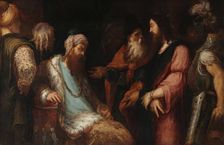 Jesus at Herod's court, c1558-1562. Creator: Schiavone, Andrea (1522-1563)