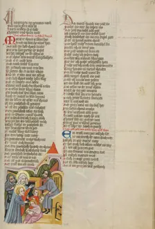Jesus at School; Weltchronik, about 1400-1410. Creator: Unknown